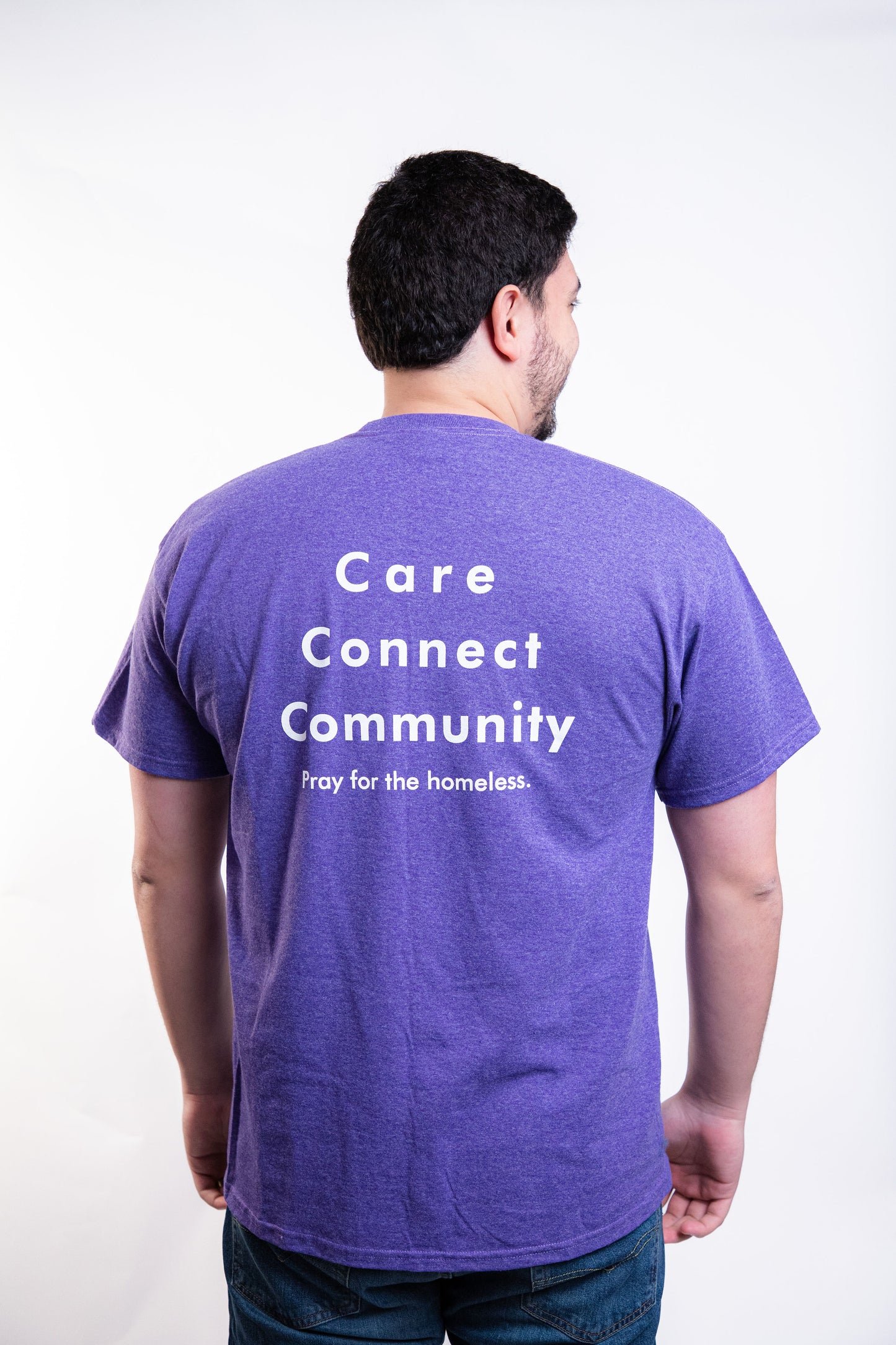 Short Sleeve Tee - Care Connect Community - Heather Purple