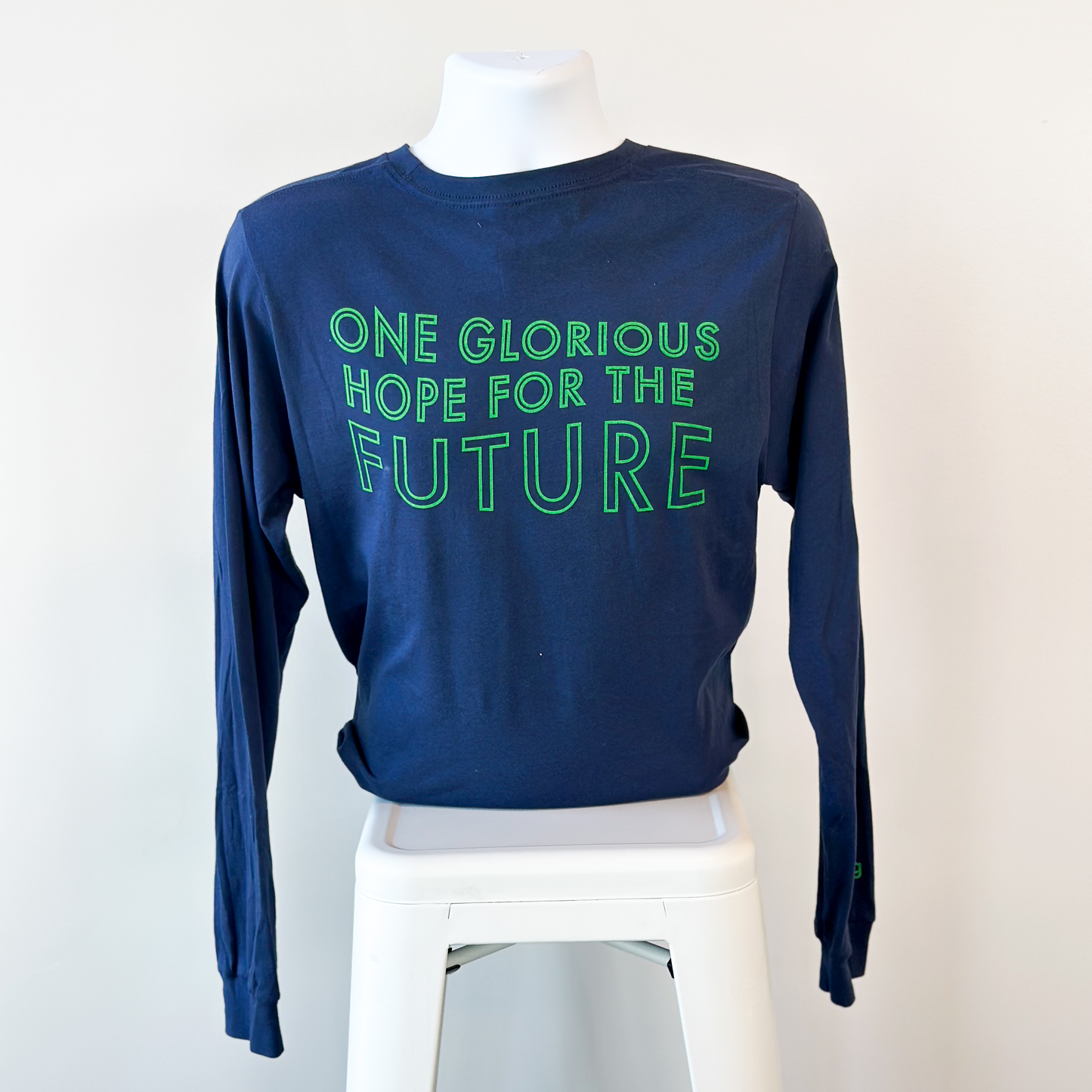 Hope for the future - Navy Blue Long Sleeve tshirt